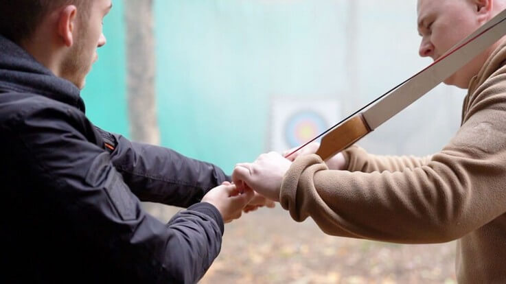 archery lessons in progress