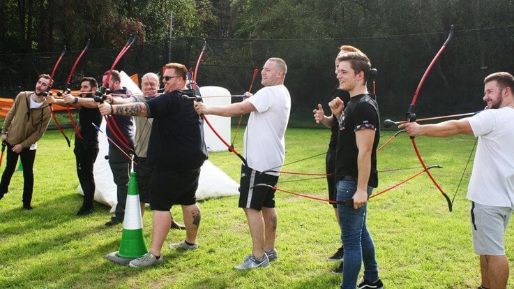 battle archery tag practise
