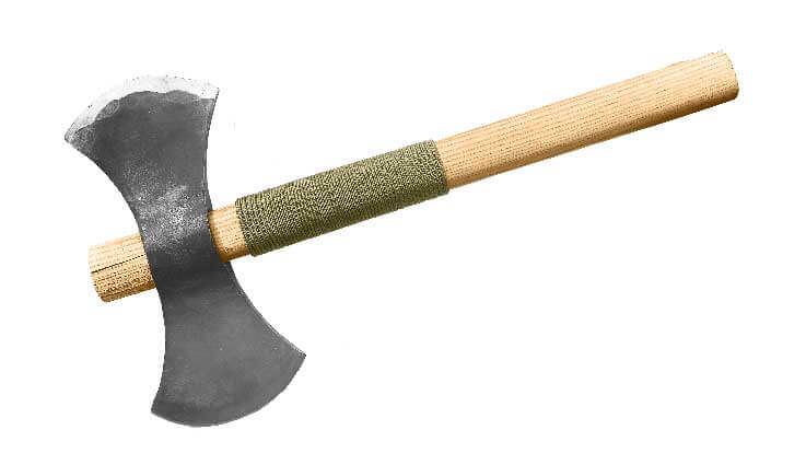 double headed throwing axe