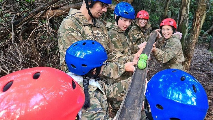 family completing jungle escape experience