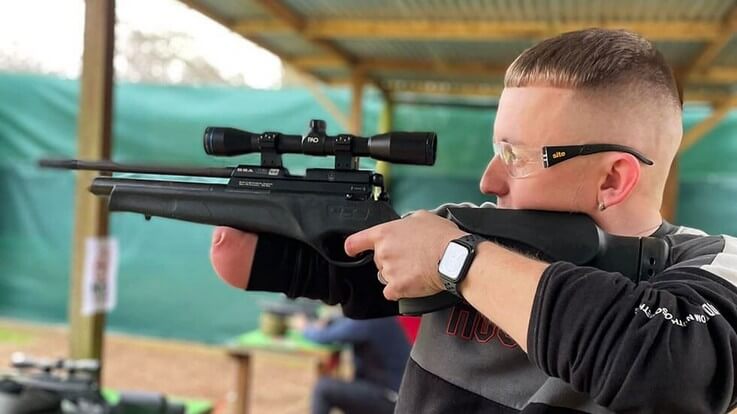 february rifle shooting in rifle range