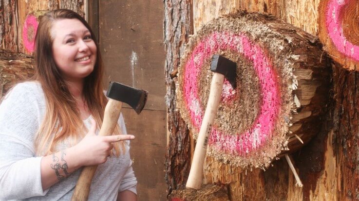 happy hen hits the bullseye