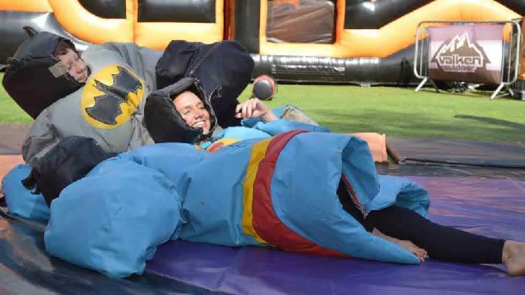 inflatable sumo suit works day out