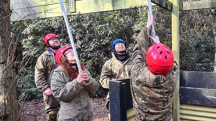 jungle escape group doing the bucket challenge