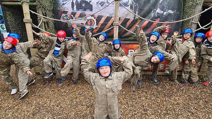 kids group completed jungle escape