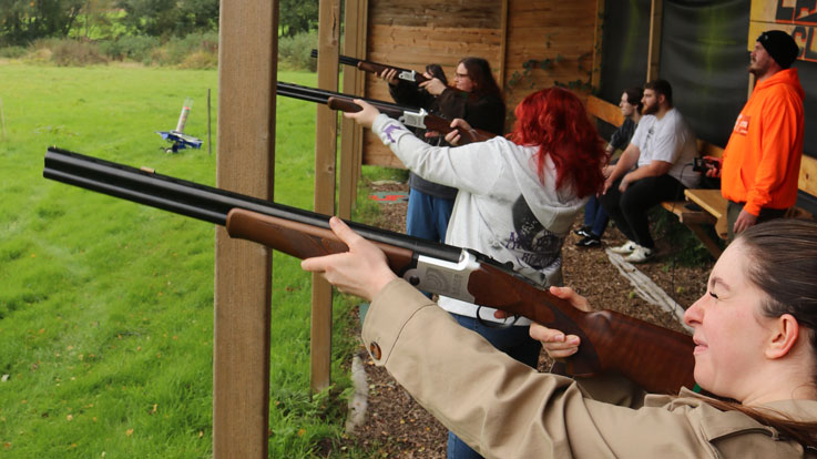 ladies taking aim