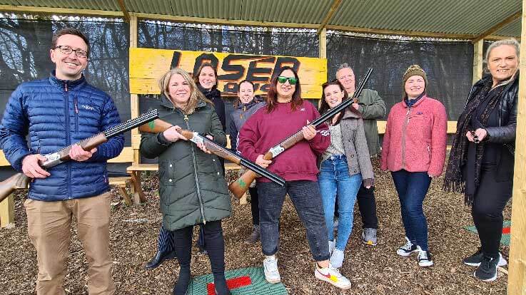 laser clay pigeon shooting group