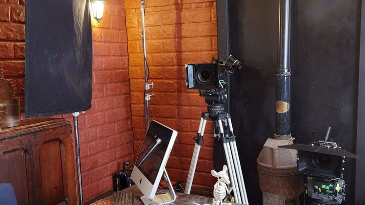 movie filming setup