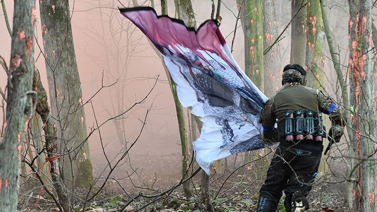 player taking the flag