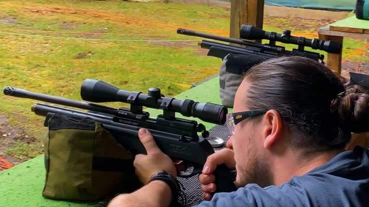 rifle shooting at fun day