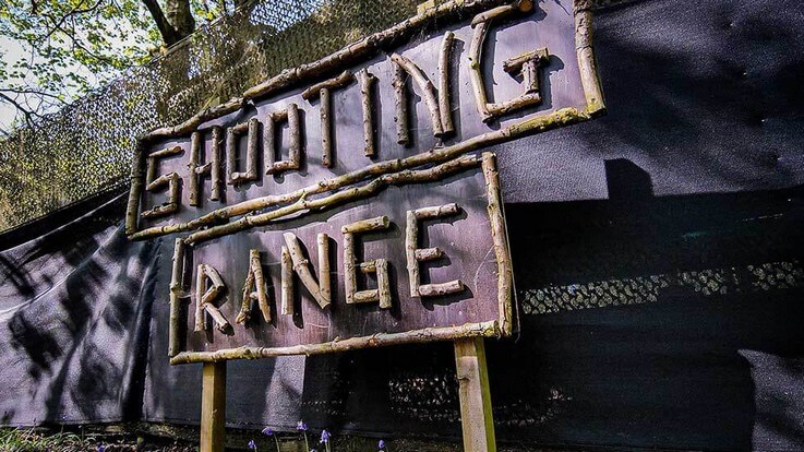 shooting range sign