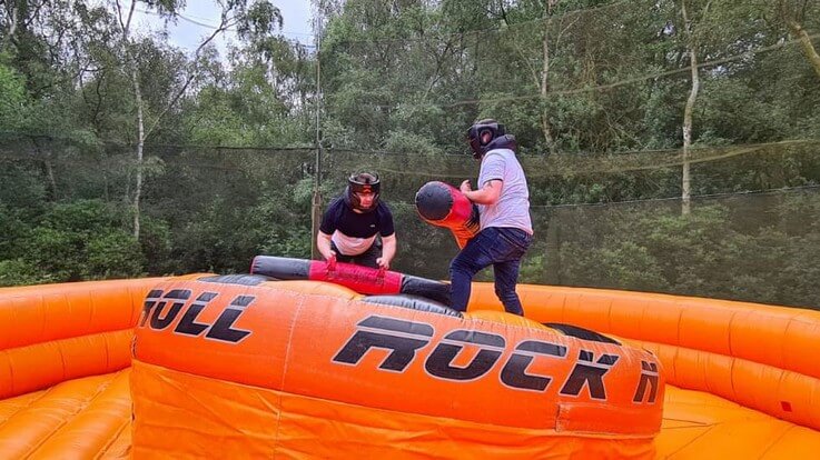 stag inflatable jousting