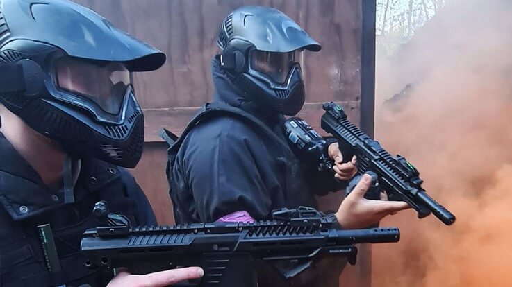 two swat experience players ready to take the base