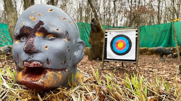 zombie head 3d archery target